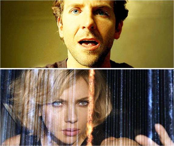 Fotomontaje: "Limitless" y "Lucy"