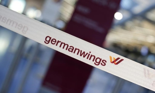 En la imagen, el logo de Germanwings en el aeropuerto de Berlín