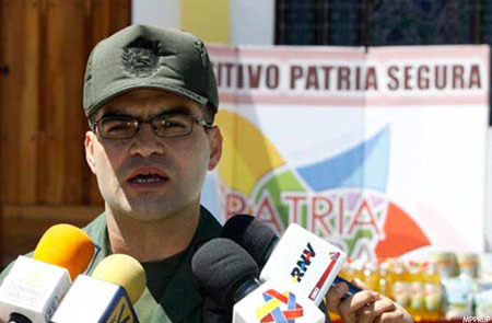Jefe de la GNB en el Distrito Capital, Fabio Zavarse Pabón 