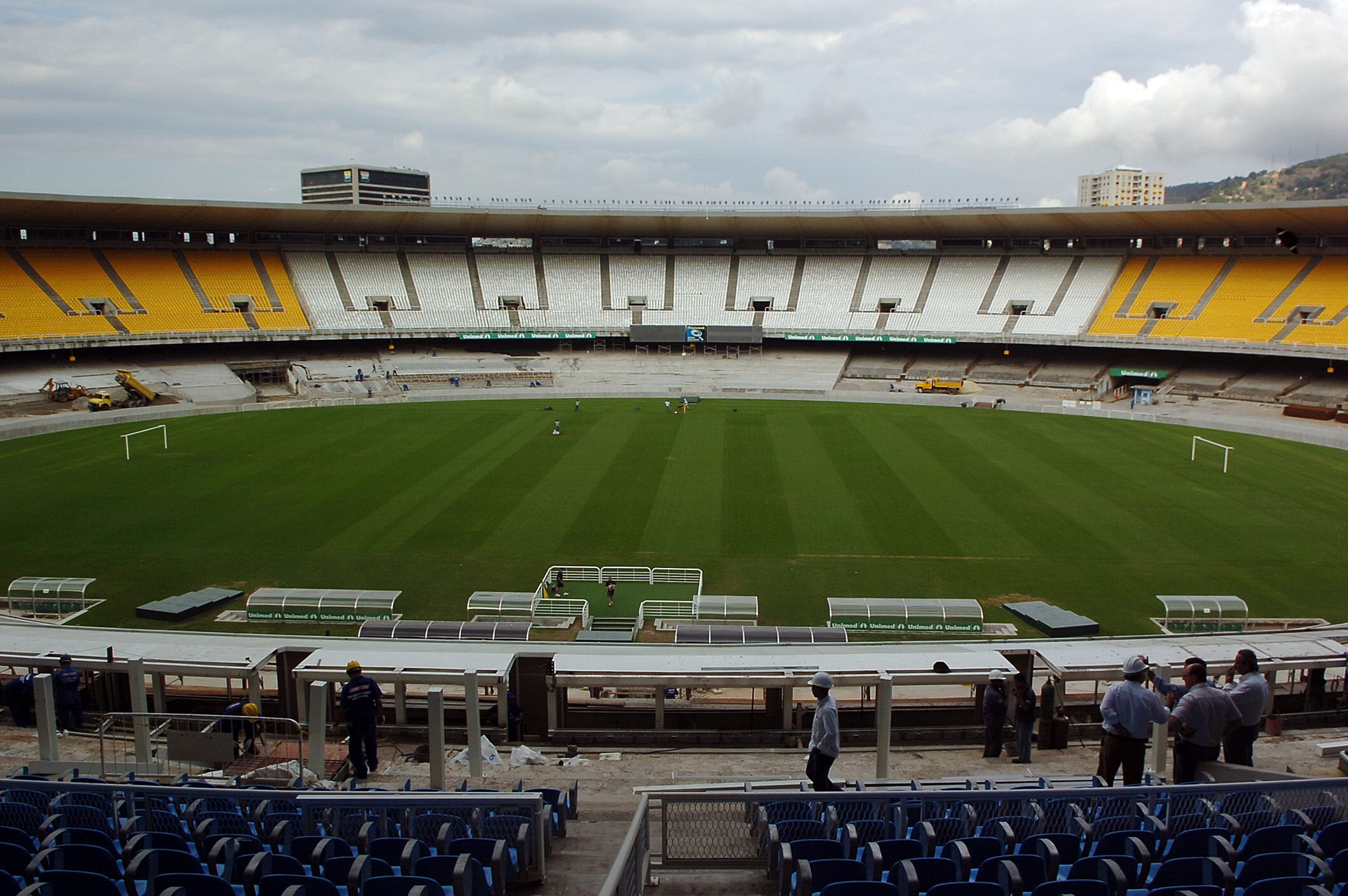 El Maracaná ya tiene el gramado listo