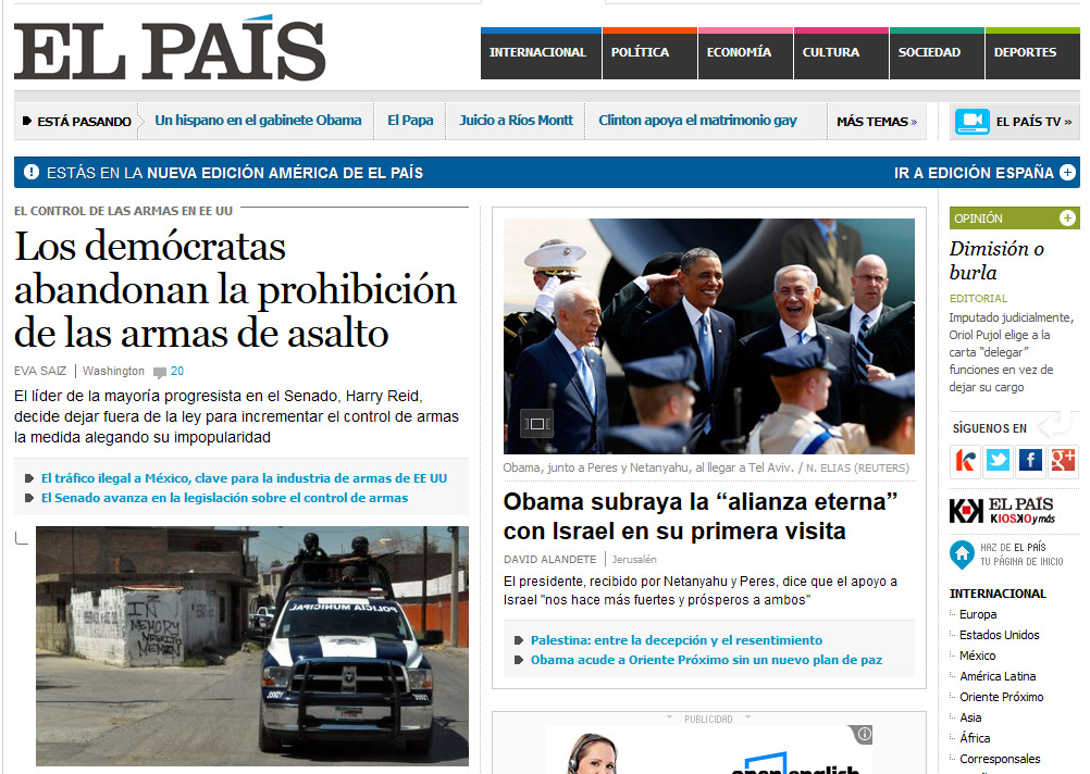 El País de España lanza su edición para América