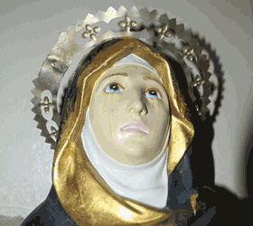 Virgen la Dolorosa derramó lágrimas durante novenario