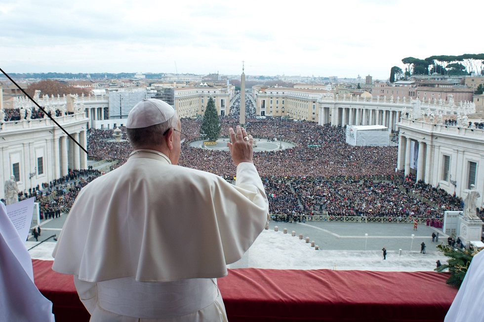 El Papa en su mensaje de Navidad pidió por la paz en el mundo