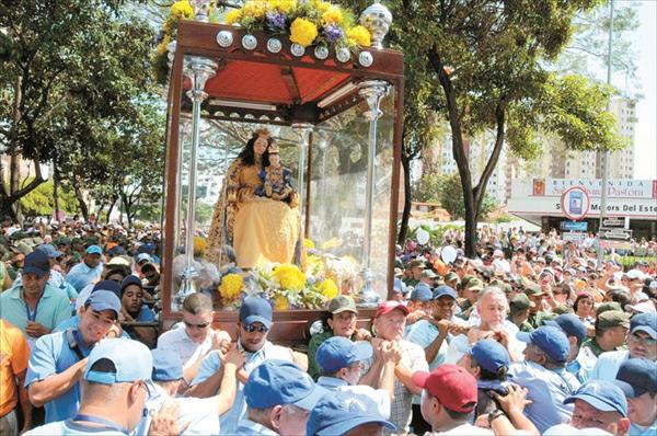 Divina Pastora recibirá serenata en la Flor de Venezuela