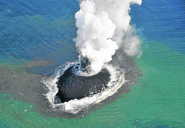 Una isla fenómeno que crece en tiempo récord