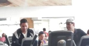 El presidente y vicepresidente de Tves en el gym más caro de Caracas (Foto Fitness)