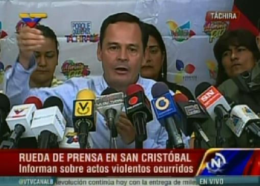 Manifestaciones en Táchira buscan generar caos en la entidad, según Vielma Mora