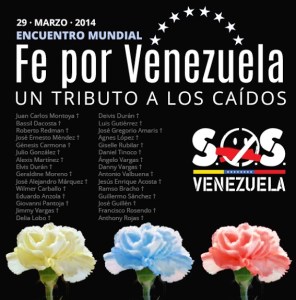 El 29 de marzo se llevará a cabo el Encuentro mundial Fe Por Venezuela