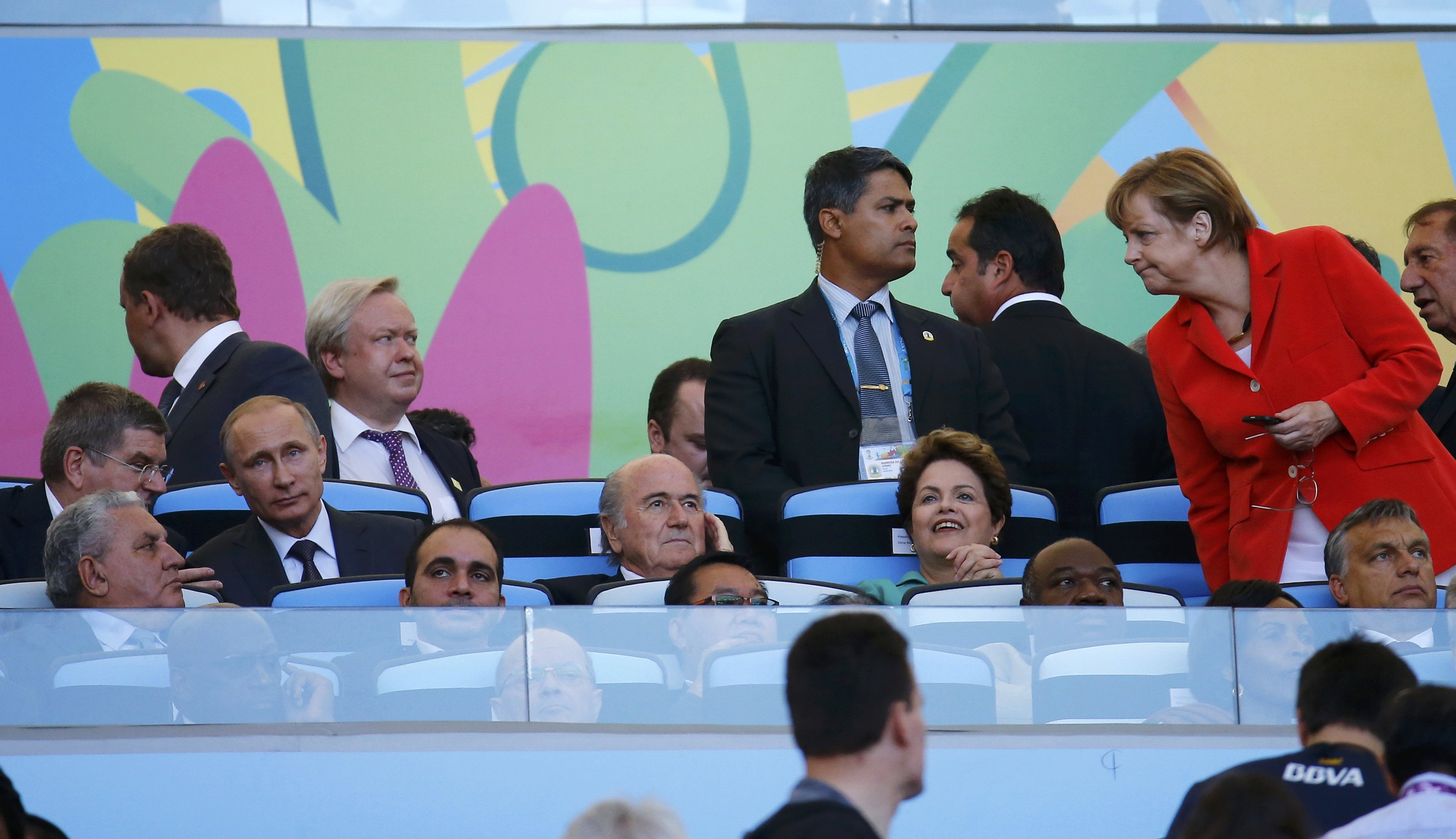 Merkel, Rousseff y Putin disfrutaron de la final del Mundial en el Maracaná (Fotos)