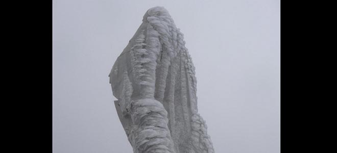 Intensa nevada en el Pico Espejo (Fotos)