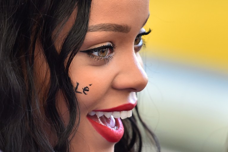 Muy linda Rihanna en el Maracaná ¿esperando por el portero argentino?