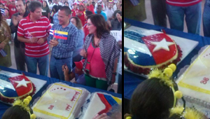 Jacqueline Farías y Ernesto Villegas le festejan el cumpleaños a Fidel, sin Fidel (fotodetalles)