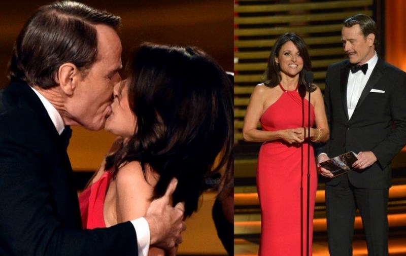 El beso que revivió a Seinfeld durante los Emmys 2014 (FOTO)