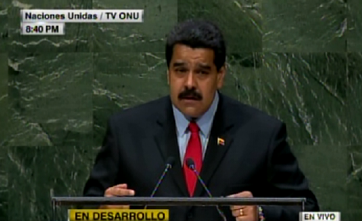 Maduro en la ONU: Ratificamos apoyo a Cuba contra el bloqueo económico que le tiene EEUU