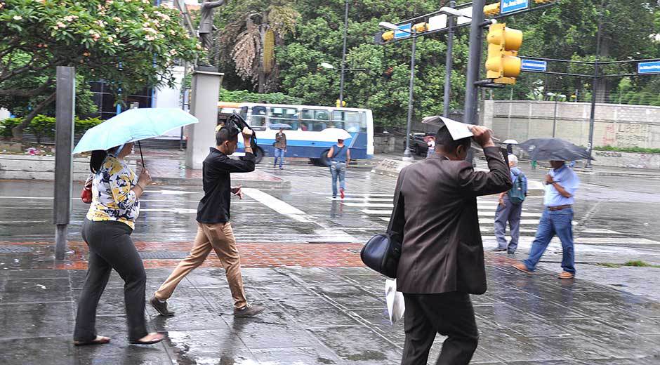 Inameh pronostica martes de lluvias dispersas y nubosidad en todo el país