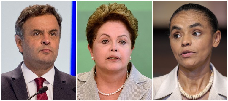 Así votaron Rousseff, Neves y Silva en las elecciones presidenciales de Brasil (Fotos)