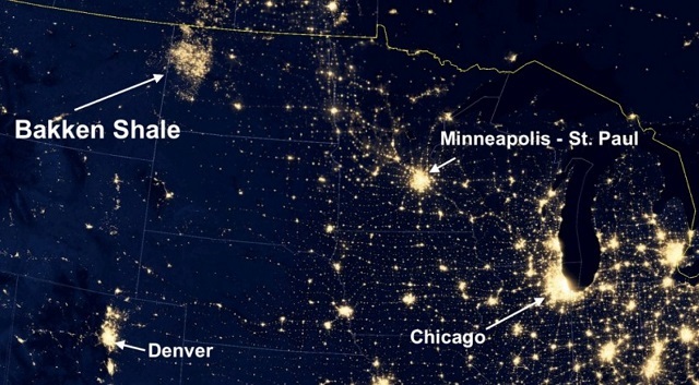 Así se ve el boom petrolero de EE.UU. desde el espacio (foto)