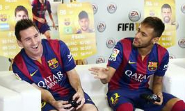 Jugadores del Barcelona se enfrentaron… ¡en FIFA 15! (Fotos)