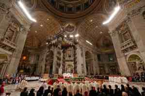El Papa celebró una misa en honor a la Virgen de Guadalupe (Fotos)