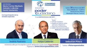 Ex presidentes Pastrana, Calderón y Piñera presentes en foro del Congreso Ciudadano