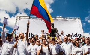 Manifestantes exigen liberación de Leopoldo López