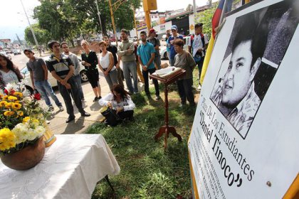 Estudiantes exigen se haga justicia a un año de la muerte de Tinoco