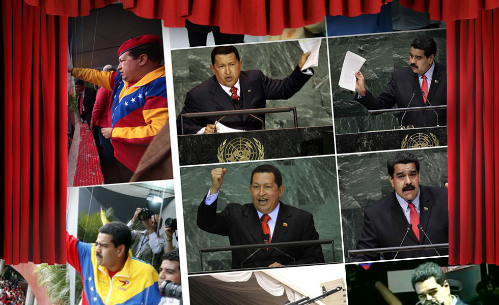 La revolución como teatro: ¿Maduro es Chávez? (fotocomparación)