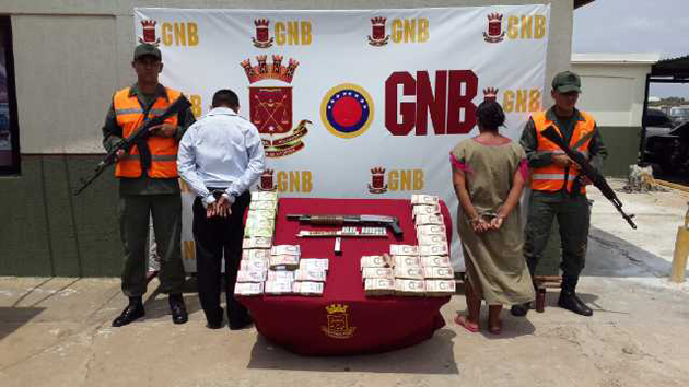 GNB incautó armamento y más de 1 millón de bolívares en efectivo