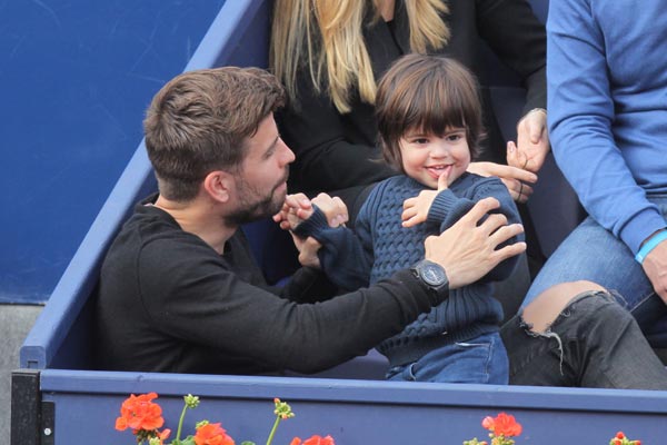 Las fotos más divertidas de Shakira y Piqué junto a Milan en el torneo de tenis