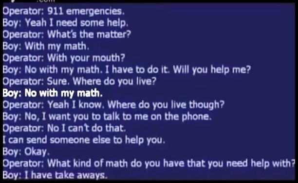 Niño de 4 años llama a emergencias, su problema… de matemáticas (Video)