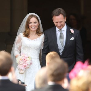 La ex Spice Girl Geri Halliwell se casó con Christian Horner (Foto)