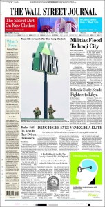 La polémica portada de Wall Street Journal de hoy, 19 de mayo de 2015