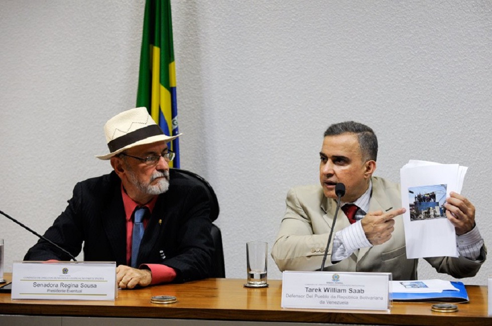 En Brasil: Defensor del Pueblo de Venezuela llamó cobardes a senadores brasileños