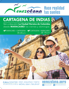 La Venezolana abre vuelo directo Maracaibo – Cartagena de Indias