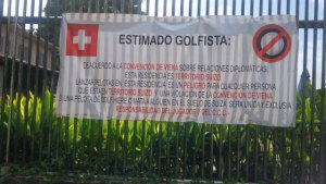 ¿El hoyo 3 del campo de golf del Caracas Country Club está en territorio suizo? (Foto + Comunicado)