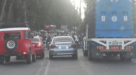 Protesta estudiantil genera retraso vehicular en la Panamericana #8J