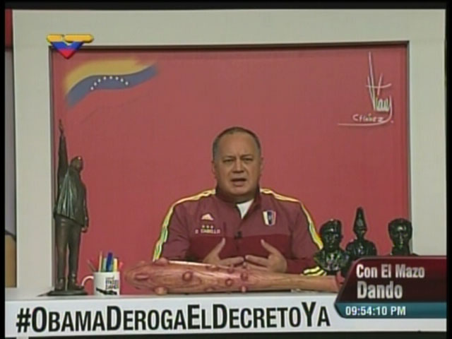 Cabello asegura que acusaciones que lo vinculan al narcotráfico son “una guerra contra el pueblo”