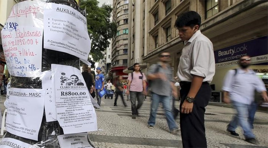 Desempleo en Brasil subió al 8,3 % en el segundo trimestre del año