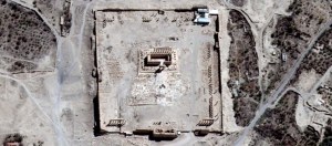 La destrucción causada por Estado Islámico en el templo Bel, vista a través del satélite
