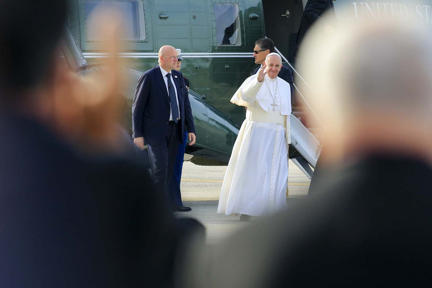 El papa Francisco llegó a Filadelfia