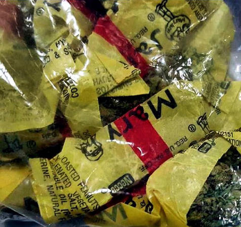 Estos dulces de marihuana fueron confiscados en el aeropuerto de Newark Liberty