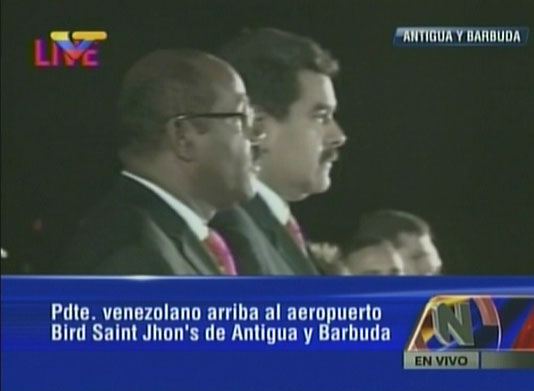Maduro arribó a Antigua y Barbuda para reunión bilateral