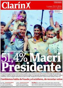 Así reseñó la prensa Argentina la victoria de Mauricio Macri