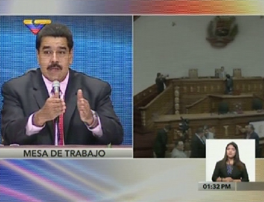 Maduro preocupado por la AN