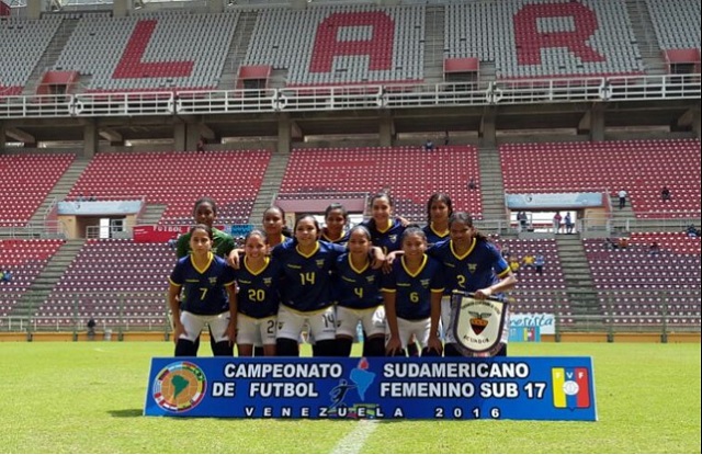 Imagen de la selección femenina Sub-17 de Ecuador