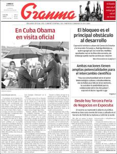 Así reseñó la prensa cubana la visita de Obama