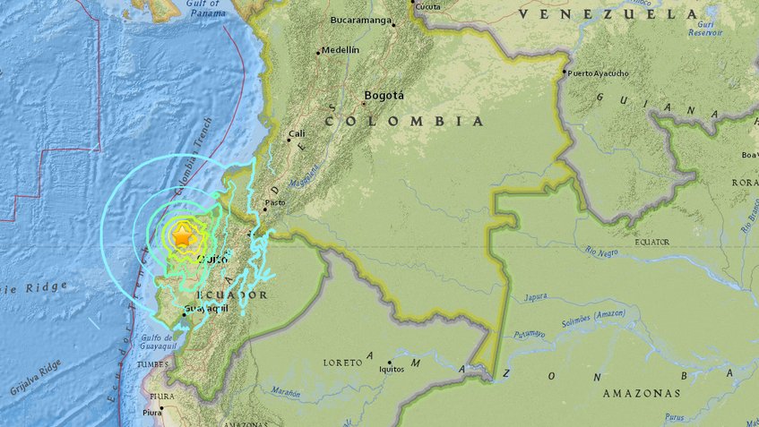 Mueren 28 personas por el terremoto en Ecuador