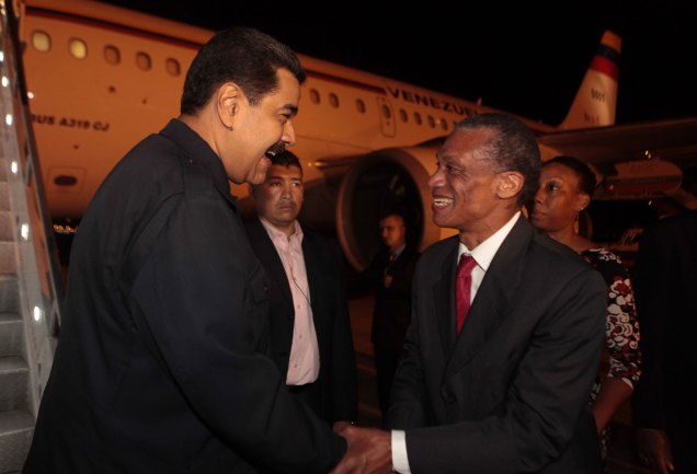 Maduro llegó anoche a Trinidad y Tobago (Foto AVN)