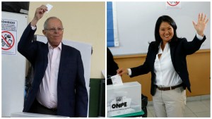 Así fue como Keiko Fujimori y Pedro Pablo Kuczynski ejercieron su derecho al voto (Fotos)