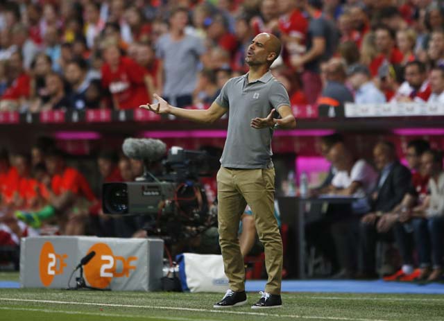 Football Soccer - Bayern Munich v Manchester City - Pre Season Friendly - Allianz Arena, Munich, Germany - 20/7/16 Manchester City manager Pep Guardiola Action Images via Reuters / Michaela Rehle Livepic